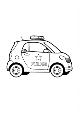 Voir le coloriage Voiture de police municipale urbaine compacte
