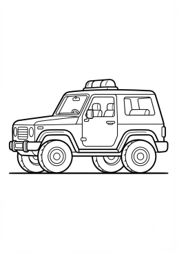 Voir le coloriage Voiture de police de recherche de personnes disparues