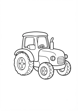 Voir le coloriage Tracteur miniature jouet pour enfant