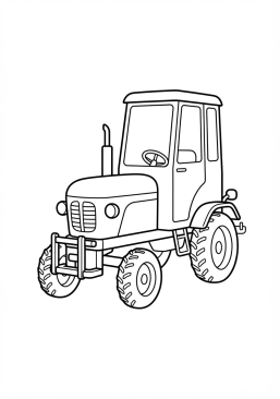 Voir le coloriage Tracteur de vigne étroit