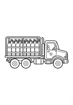 Malvorlage Gasflaschentransporter